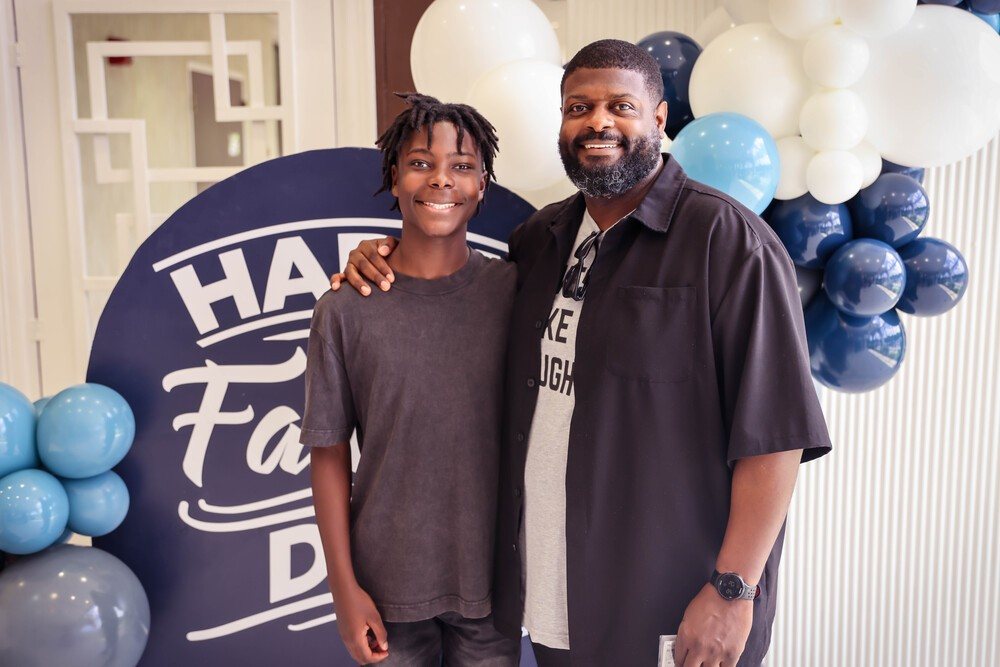Father and son on Father's Day